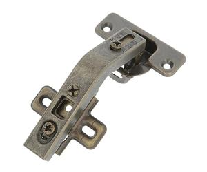 Amig - Pack 20 Charnière | Bol droit | Ø35mm | Avec loquet à dégagement rapide | Distance entre les trous de 48 mm | Chanfrein +25° | Pour meubles de cuisine | Acier Cuir