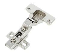 Amig - Pack 20 Charnières | Bol incliné | Ø35mm | Avec loquet à dégagement rapide | Chevilles et vis pré-assemblées | Ouverture 110º | Distance entre les trous 52 mm | Acier argenté