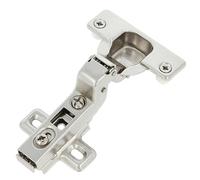 Amig - Pack 20 Charnières | Bol super incliné | Ø35mm | Avec loquet à dégagement rapide | Chevilles et vis pré-assemblées | Ouverture 110º | Distance entre les trous 52 mm | Acier argenté