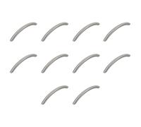 Amig - Pack de 10 Poignées pour meubles - 96 Mm - Couleur Nickel Brossé - Fabriqué en Acier - Pour tiroirs et armoires - Mod. 831