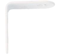 Amig - Pack de 100 cornières de renfort métalliques | 30 x 16 x 1,5 mm | Bord carré | Conçu en forme de L | Pour fixer des meubles en bois ou placer des étagères et des étagères | Acier blanc