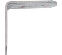 Amig - Pack de 100 cornières de renfort métalliques | 40x19x2mm | Bord rond | Conçu en forme de L | Pour fixer des meubles en bois ou placer des étagères et des étagères | Acier inoxydable mat