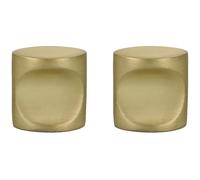 Amig - Pack de 2 Poignées pour meubles - Ø20 mm - Couleur Doré Brossé -En Zamak - Tiradores dorés pour tiroirs - Mod. 816