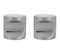 Amig - Pack de 2 Poignées pour meubles - Ø20 mm - Couleur Nickel Brossé -En Zamak - Tiradores pour tiroirs et armoires de cuisine et de salle de bain au style moderne - Mod. 816