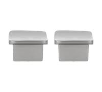 Amig - Pack de 2 Poignées pour meubles - 32 mm - Couleur Nickel Brossé -En Zamak - Pour tiroirs et armoires de cuisine et de salle de bain au style moderne décoratif et à usage - Mod. 819