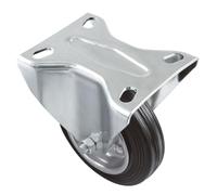 Amig - Pack de 4 Roulettes Fixes | Ø 80 mm | Roulettes pour Déplacer des Meubles ou des Électroménagers | Poids Maximum 70 kg | Pour Déplacer des Meubles Lourds | Roulements à Rouleaux