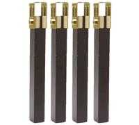 AMIG - Pack pieds de lit 14 - 270 x 30 x 30 mm - Acier - Noir