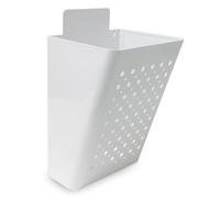 Amig - Panier publicitaire avec grille frontale | Boîte aux lettres en métal pour la propagande | Pour murs extérieurs ou murs de portails ou d'entrées | Acier | Blanc | 22 x 36 x 19 cm