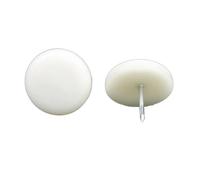 AMIG - Patin de pied de meuble 75 - Ø16 mm - Polypropylène - Blanc