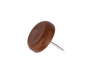 AMIG - Patin de pied de meuble 75 - Ø16 mm - Polypropylène - Marron