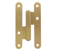 AMIG - Paumelle 405 - 95 x 52 x 2 mm - Acier - Laitonné verni - Gauche