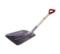 Amig - Pelle de jardin carrée | Pelle avec lame en aluminium et poignée en bois pour creuser et enlever la terre | Outils pour jardin et jardinage en finition argenté| Dimensions : 110 cm.