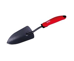 Amig - Pelle de jardinage petite et large avec poignée ABS et corps en acier pour le travail dans le jardin et la plantation à la maison | Outils de jardin rouge-noir | Mesures - 13 1/2".