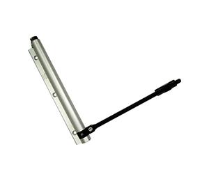 Amig - Penture Ressort en Aluminium | Charnière Réglable pour Portes Légères | Boulon à Ressort avec Bras en Acier Inoxydable | Installation Simple, Argent, Aluminium