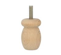 AMIG - Pied pour meuble 33 - Ø36 x 55 mm - Bois - Hêtre