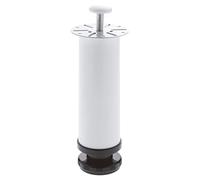 Amig - Pied Rond pour Meuble | Mod. 5 | 150 x 50 x 1,2 mm | Hauteur réglable de 10 mm | Résistance jusqu'à 20 kg/Jambe | Haute résistance | Acier Blanc