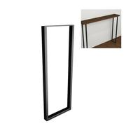 Amig - Pieds pour Tables de Hall d'entrée ou d'entrée | Pied rectangulaire métallique pour Table Style Industriel | Matériau : Acier | Dimensions : 800 x 300 x 40 mm | Finition Noir Mat