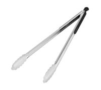Amig - Pince à barbecue Fireplus - Accessoire de cuisine pour barbecue - Acier inoxydable - Avec poignée en caoutchouc antidérapante - Résistant à la chaleur - 34,5 cm