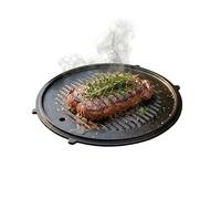 Amig - Plat en Fonte - Ø31 cm - Répartition Uniforme de la Chaleur et Haute Résistance - pour Barbecues au Charbon ou au Gaz - Mod. AM37