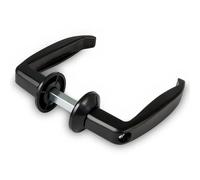 Amig Poignée de porte bouton aluminium - Noir