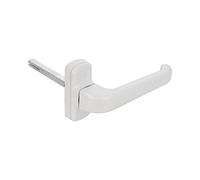 Amig - Poignée de porte d'intérieur avec Rosace - Pognée Modèle Epsilon - 132 x 70 mm - Élégant et Simple - Taille du carré 8 mm - Poignée Ergonomique - Aluminium Blanc
