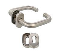 Amig - Poignée de Porte d'Intérieur en Acier Inoxydable 18/8 | Sécurité et Design Élégant | Compatible Carré 8mm | Idéale pour Fenêtre PVC et Sommier, Acier Inoxydable