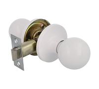 Amig - Poignée de Porte en Laiton Blanc Step | Confort d'Utilisation | Robuste et Élégant | Pour Portes en Bois 35-45 mm, Bleu, Standard, Métal