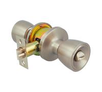Amig - Poignée de porte - Loquet d'entrée 60/70 mm - Avec serrure intérieure - Pour portes en bois de 35 à 45 mm d'épaisseur - Système anti-carte