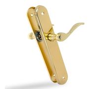 Amig poignée de porte sur plaque - Laiton