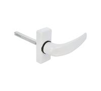 AMIG - Poignées de porte en aluminium DELTA - 121 x 72 mm - Aluminium - Blanc