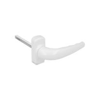 AMIG - Poignées de porte en aluminium SENDOA - 125 x 66 mm - Aluminium - Blanc