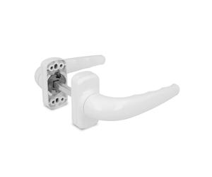 AMIG - Poignées de porte en aluminium SENDOA - 125 x 66 mm - Aluminium - Blanc