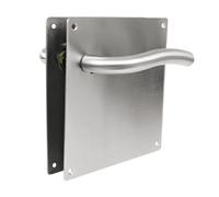 AMIG - Poignées sur plaque 19C - 180 x 180 mm - Acier inoxydable AISI 304 - Mat