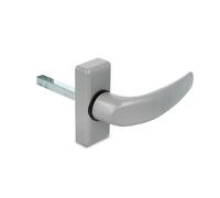 AMIG - Poignées sur plaque DELTA - 121 x 72 mm - Aluminium - Argent