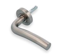 AMIG - Poignées sur rosace 19ED - Ø53 mm - Acier inoxydable AISI 304 - Mat - Droite