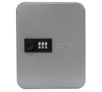 Amig - Porte-clés sécurisé et Organisateur en Acier avec Fermeture à Combinaison | Capacité 45 clés | Armoire à clés pour Usage Domestique et Professionnel | 300 x 240 x 70 mm | Couleur Gris Epoxy