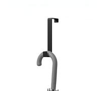 Amig - Porte-manteau de porte - 180 x 25 mm - Porte-manteau couleur Noir Mat - Fabriqué en Acier. Mod. CP40
