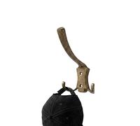 Amig - Porte-manteau mural - 124 x 78 x 77 mm - Porte-manteau couleur cuir - Fabriqué en ZAMAK. Mod. CS33