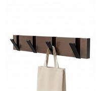 Amig - Porte-manteau mural multiple - 420 x 70 x 20 mm - Porte-manteau couleur Bois - Fabriqué en BOIS + ZAMAK. Mod. CM39