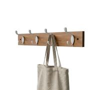 Amig - Porte-manteau mural multiple - 450 x 70 x 75 mm - Porte-manteau couleur Acacia/noir - Fabriqué en BOIS + ZAMAK. Mod. CM37