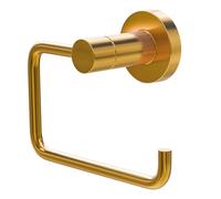 Amig - Porte-Papier Toilette Mod. Gorliz-4 | Support de Rouleau WC avec vis incluses | 125 x 63 x 97 mm | Acier Inoxydable et Zamak | Or Mat