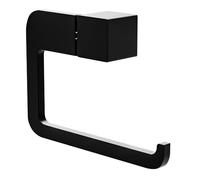 Amig - Porte-Papier Toilette Mod. Oma-5 | Support de Rouleau WC avec vis incluses | 133 x 195 x 30 mm | Zamak | Noir Mat