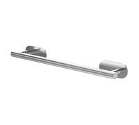 Amig - Porte-Serviettes adhésif de Salle de Bain Mod. EA-1 | Support Mural pour Serviettes sans vis | 400 x Ø19 x 70 x 45 mm | Acier Inoxydable | Argent Mat