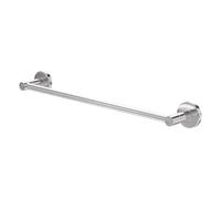 Amig - Porte-Serviettes de Salle de Bain Mod. Gorliz-2 | Support Mural pour Serviettes avec vis incluses | 503 x 43 x 62 mm | Acier Inoxydable et Zamak | Argenté | Finition chromée Brillante