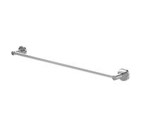Amig - Porte-Serviettes de Salle de Bain Mod. Gorliz-2 | Support Mural pour Serviettes avec vis incluses | 655 x 46 x 62 mm | Acier Inoxydable et Zamak | Argenté | Finition chromée Brillante