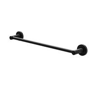 Amig - Porte-Serviettes de Salle de Bain Mod. Gorliz-2 | Support Mural pour Serviettes avec vis incluses | 503 x 43 x 62 mm | Acier Inoxydable et Zamak | Noir Mat