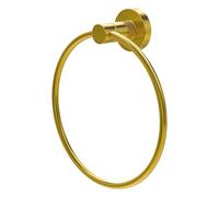 Amig - Porte-Serviettes de Salle de Bain Mod. Gorliz-3 | Support Mural pour Serviettes avec vis incluses | Ø155 x 52 mm | Acier Inoxydable et Zamak | Or Mat
