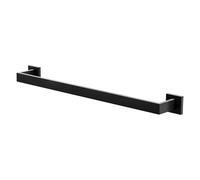 Amig - Porte-Serviettes de Salle de Bain Mod. Isla-1 | Support Mural pour Serviettes avec vis incluses | 600 x 80 x 55 mm | Acier Inoxydable | Noir Mat