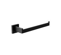 Amig - Porte-Serviettes de Salle de Bain Mod. Isla-2 | Support Mural pour Serviettes avec vis incluses | 270 x 75 x 55 mm | Acier Inoxydable | Noir Mat