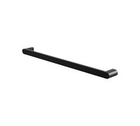 Amig - Porte-Serviettes de Salle de Bain Mod. Oma-2 | Support Mural pour Serviettes avec vis incluses | 490 x 70 x 30 mm | Zamak | Noir Mat